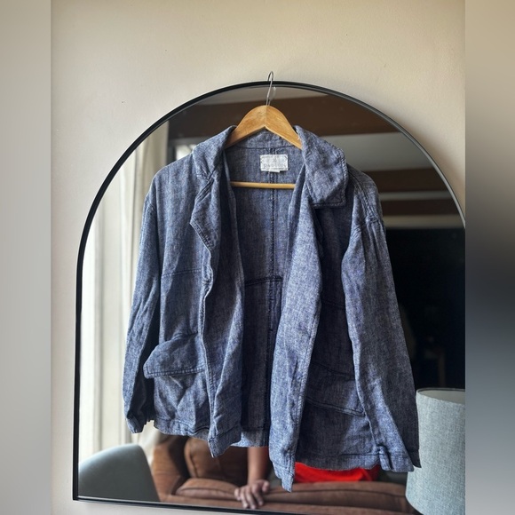 CASLON | linen unstructured blazer | size xs - Picture 4 of 5